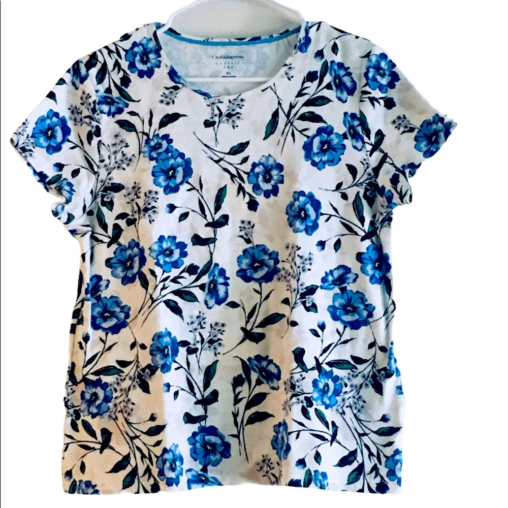 Croft & Barrow floral Classic Tee Top